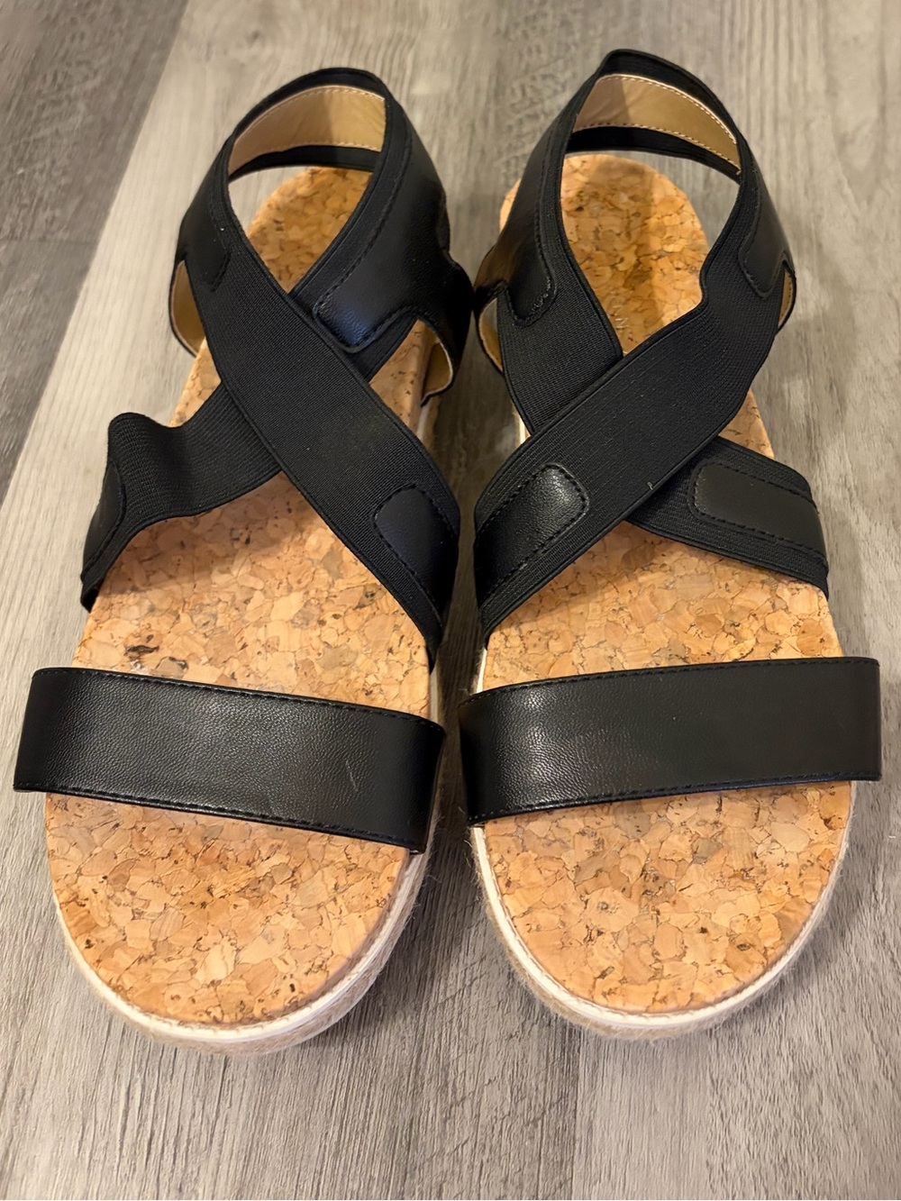 Adrienne Vittadini Pritin Sandal Comforting Cork Footbed Size 8 - Picture 2 of 7